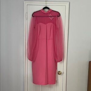 Vintage Satin and Toole Dress